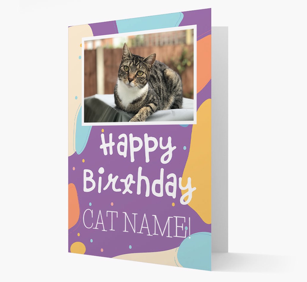 'Happy Birthday' - {breedCommonName} Photo Upload Card