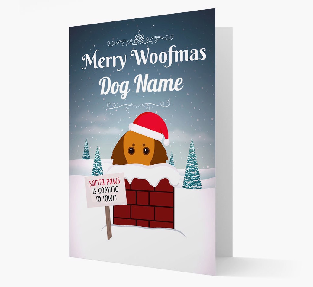 Merry Woofmas: Personalised {breedFullName} Christmas Card - front