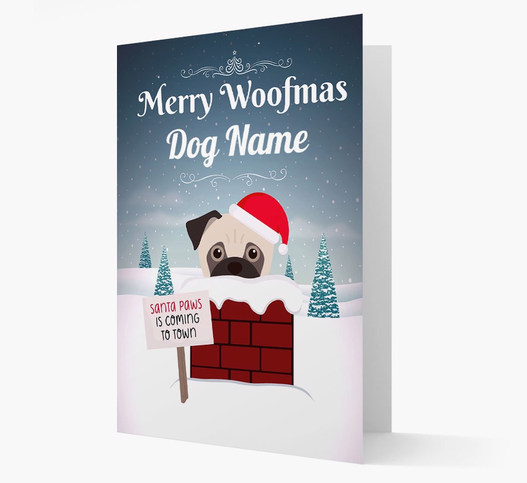Merry Woofmas: Personalized {breedFullName} Christmas Card - front