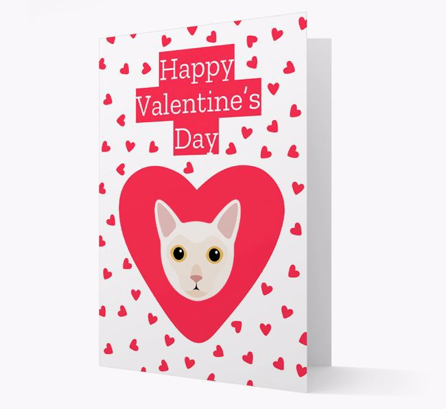 'Happy Valentine's Day'- Personalised {breedCommonName} Card
