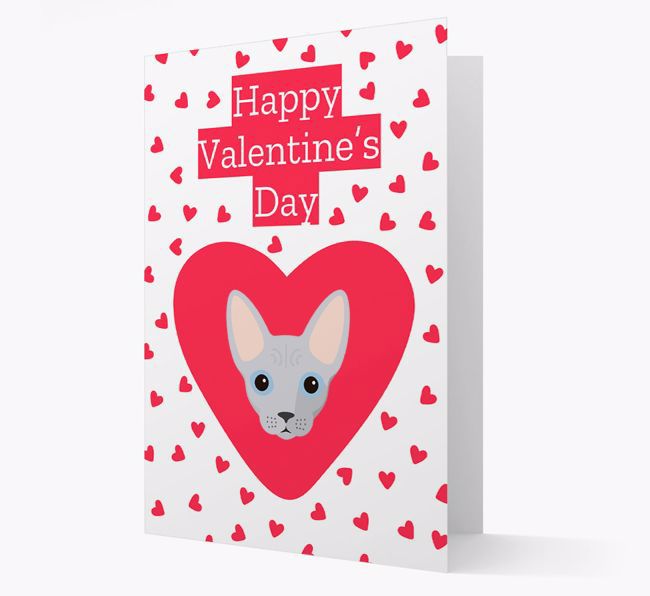 'Happy Valentine's Day'- Personalized {breedCommonName} Card