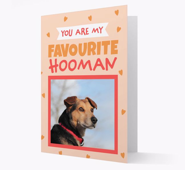 'Favourite Hooman' - {breedFullName} Photo Upload Card