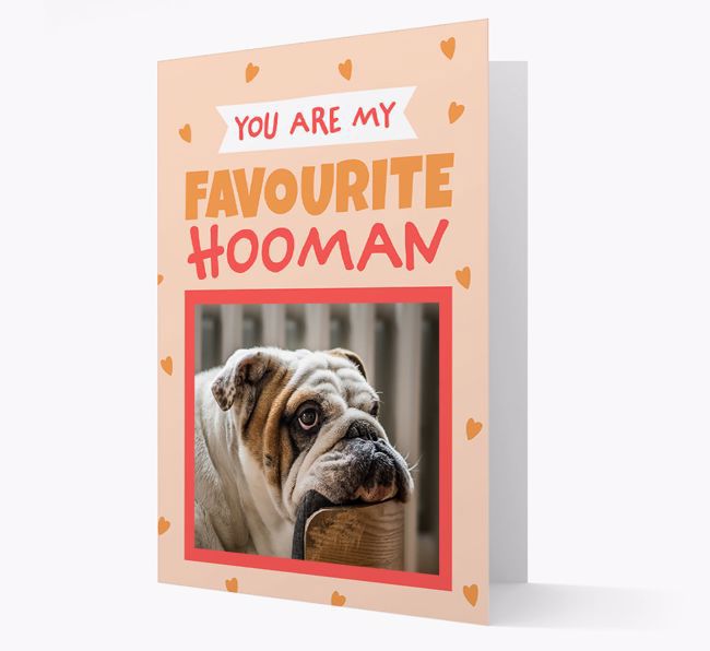 'Favourite Hooman' - {breedFullName} Photo Upload Card