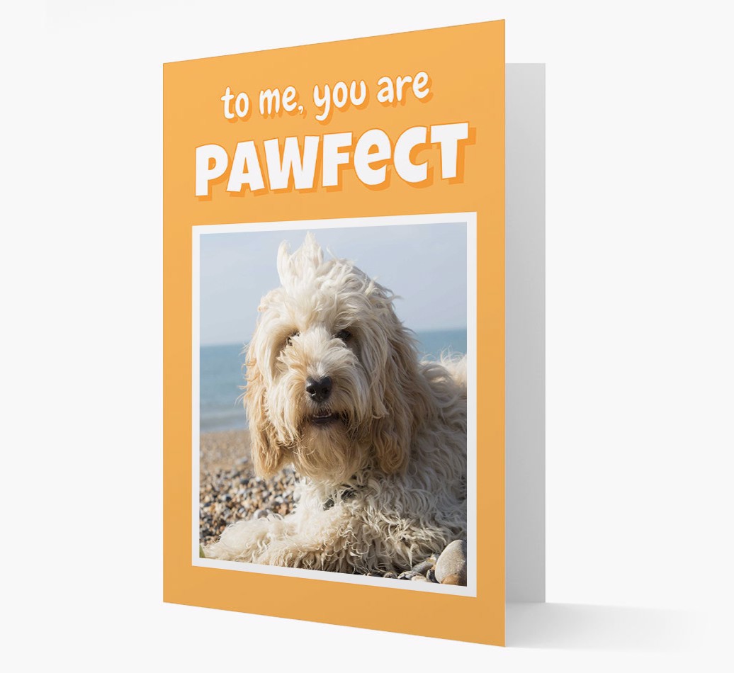 'You are Pawfect' - Personalized {breedCommonlName} Card - Front