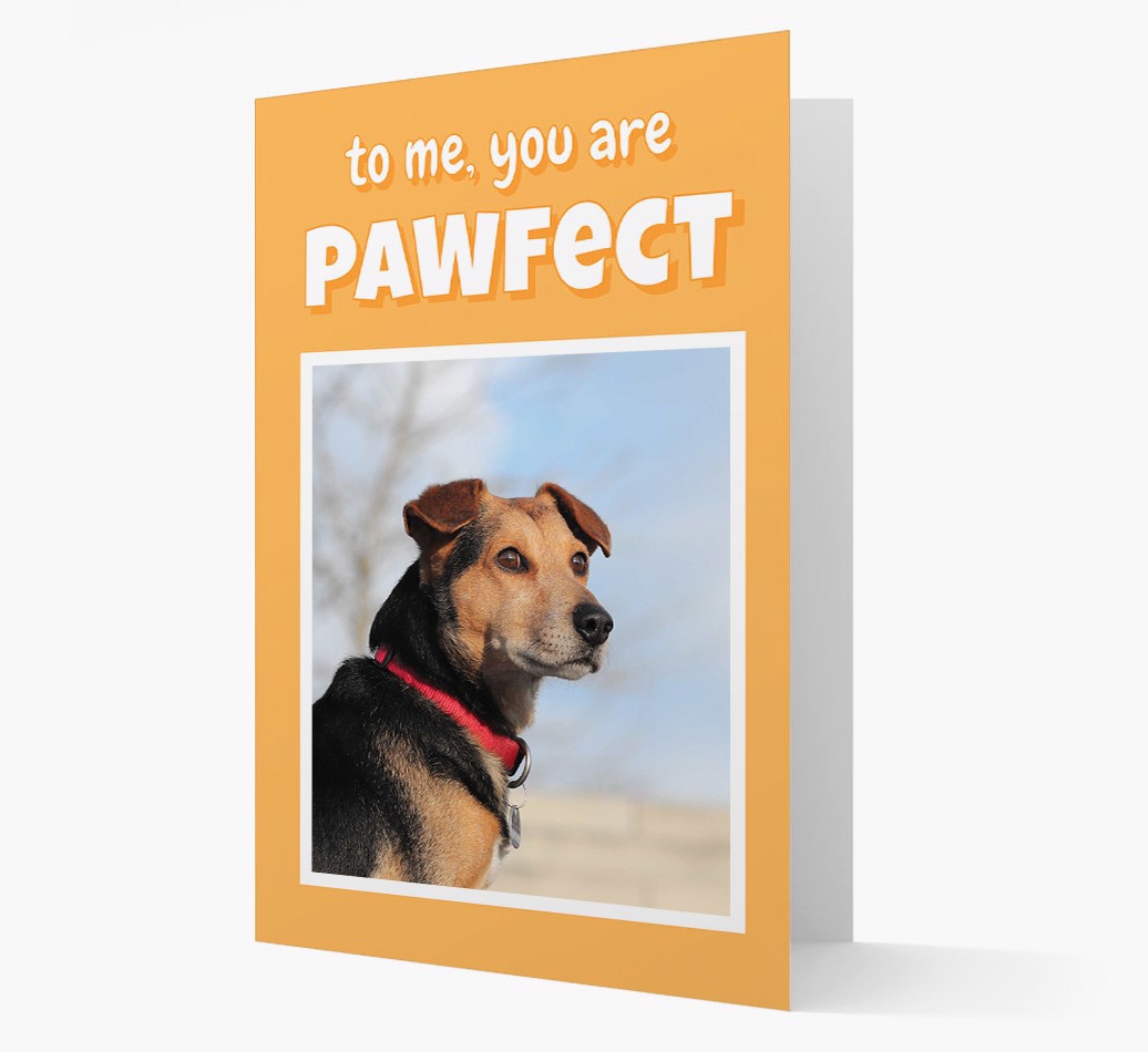 'You are Pawfect' - Personalised {breedCommonlName} Card - Front