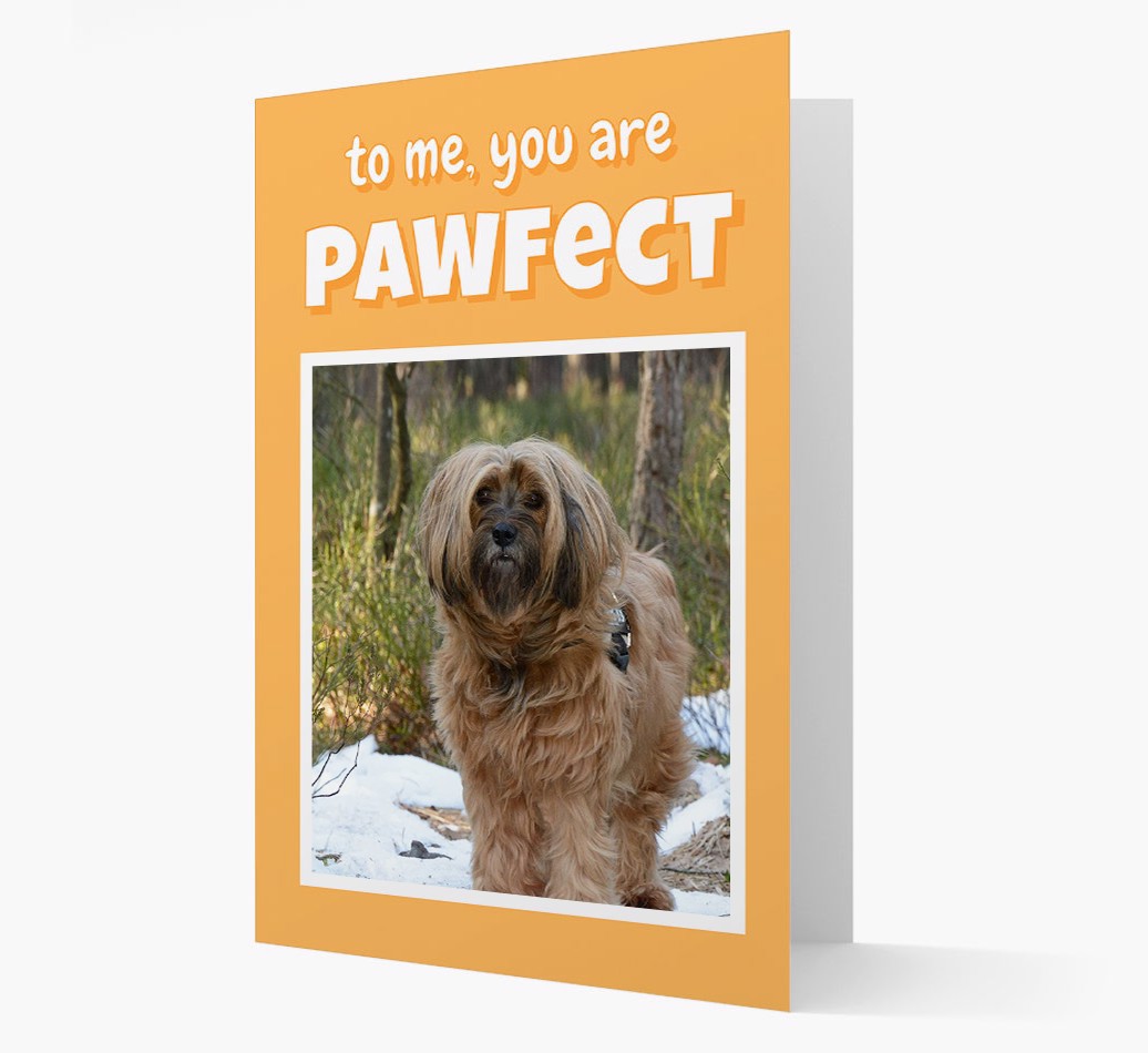 'You are Pawfect' - Personalized {breedCommonlName} Card - Front