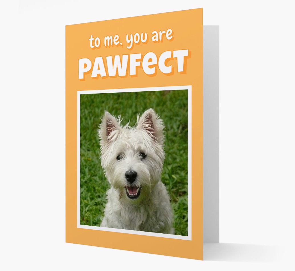 'You are Pawfect' - Personalised {breedCommonlName} Card - Front
