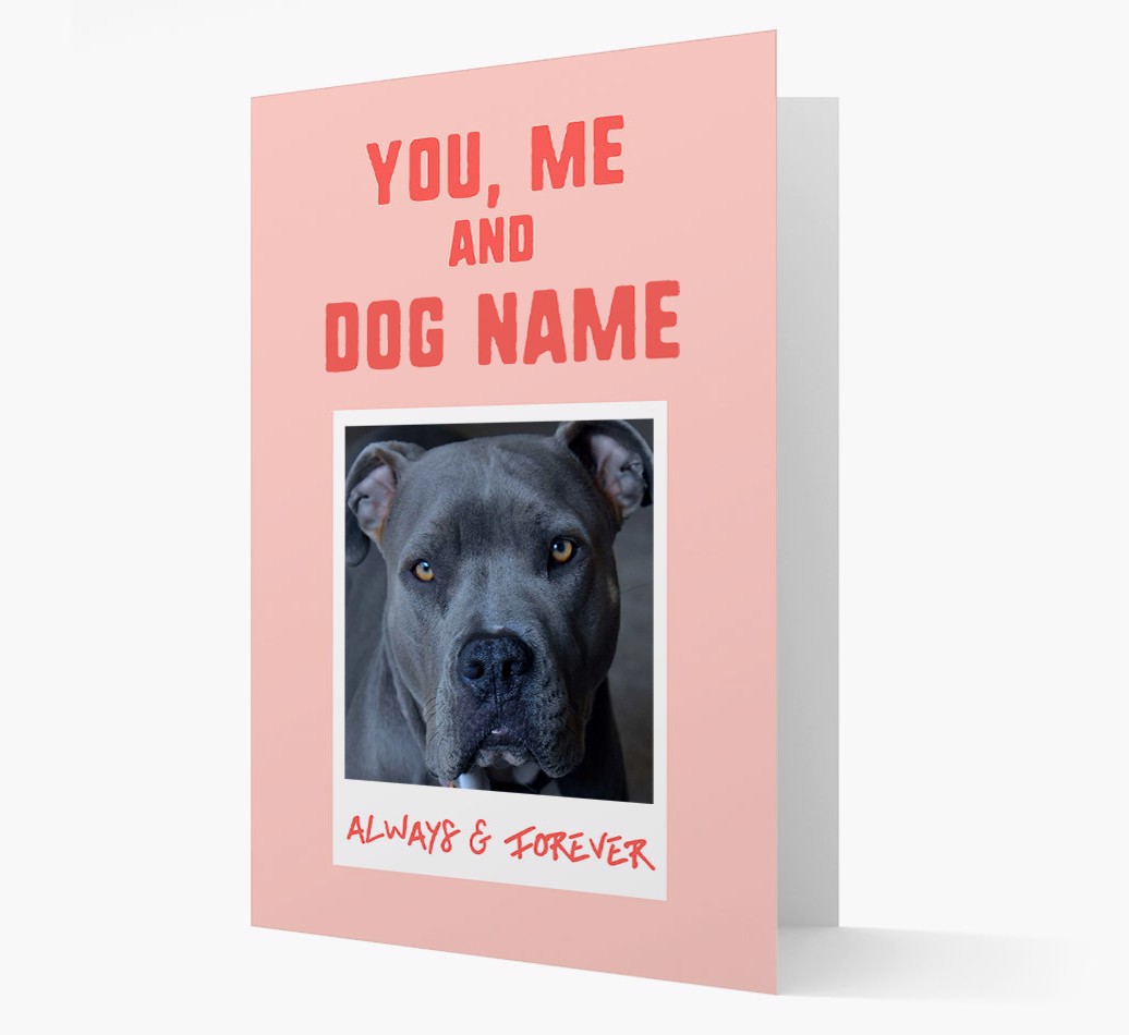 'Always & Furever' Card with Photo of your {breedFullName} - Front