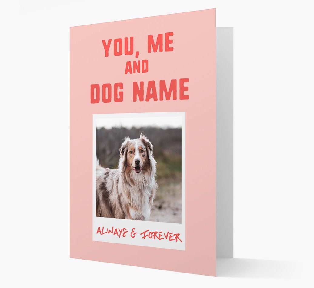 'Always & Furever' Card with Photo of your {breedFullName} - Front