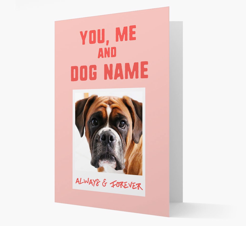 'Always & Furever' Card with Photo of your {breedFullName} - Front