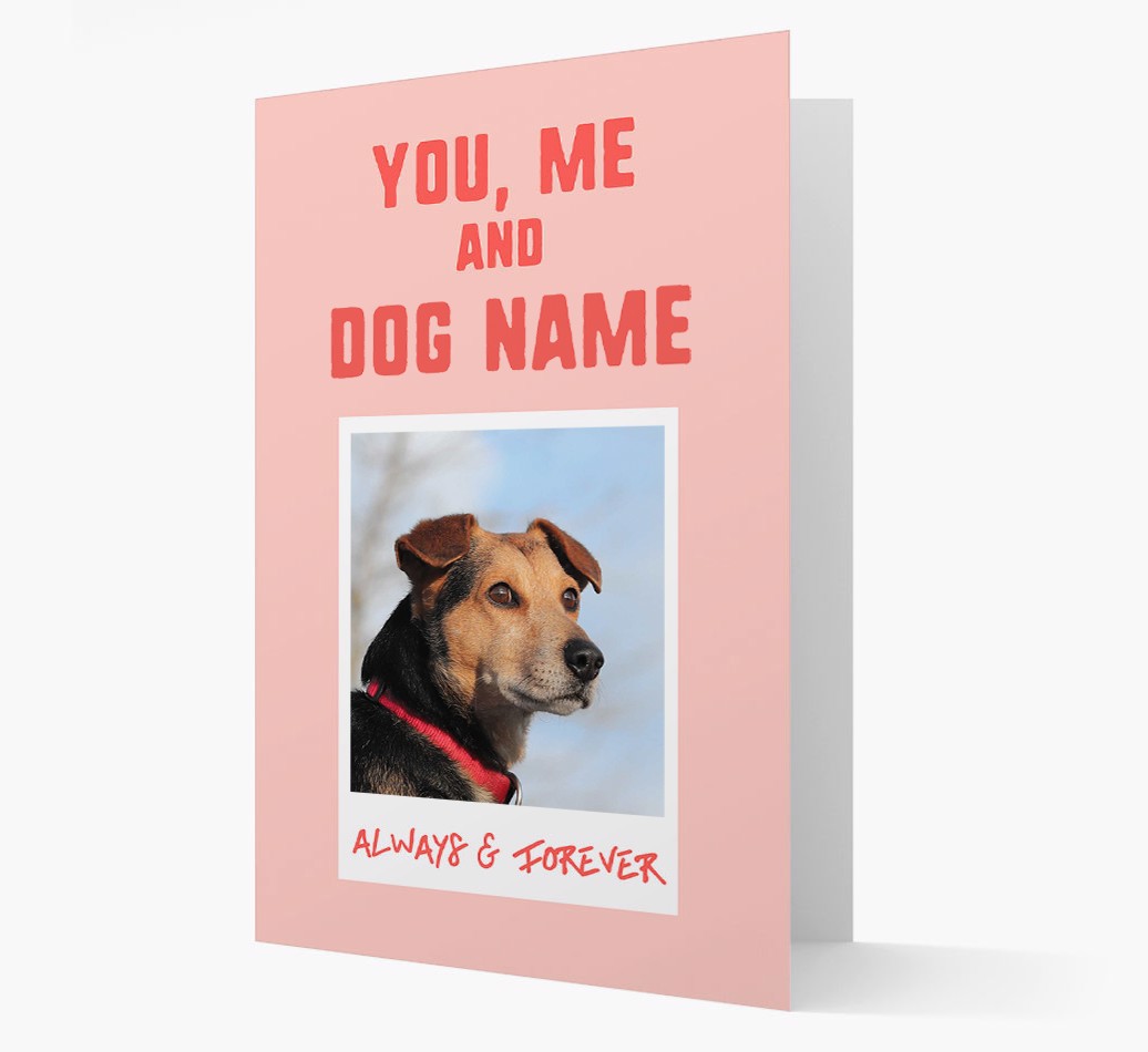 'Always & Furever' Card with Photo of your {breedFullName} - Front