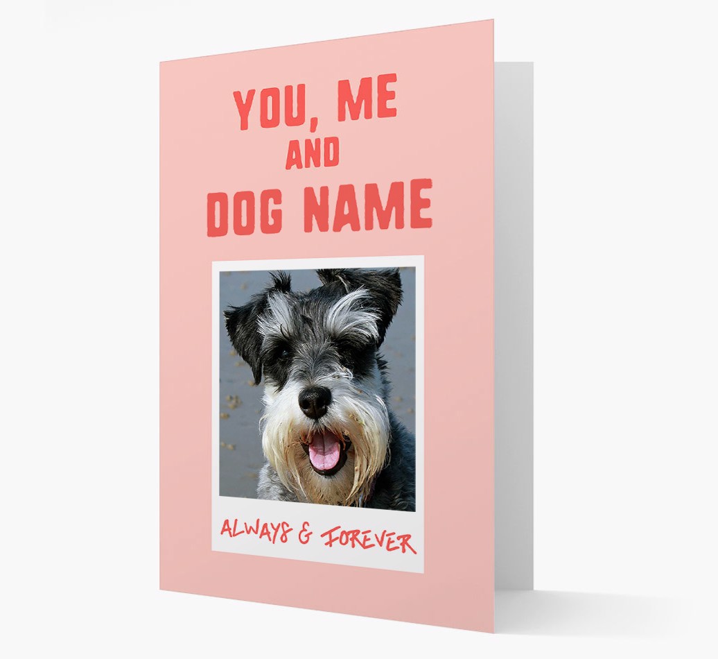 'Always & Furever' Card with Photo of your {breedFullName} - Front