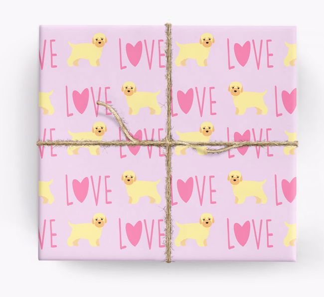 'Love' - Personalized {breedFullName} Wrapping Paper