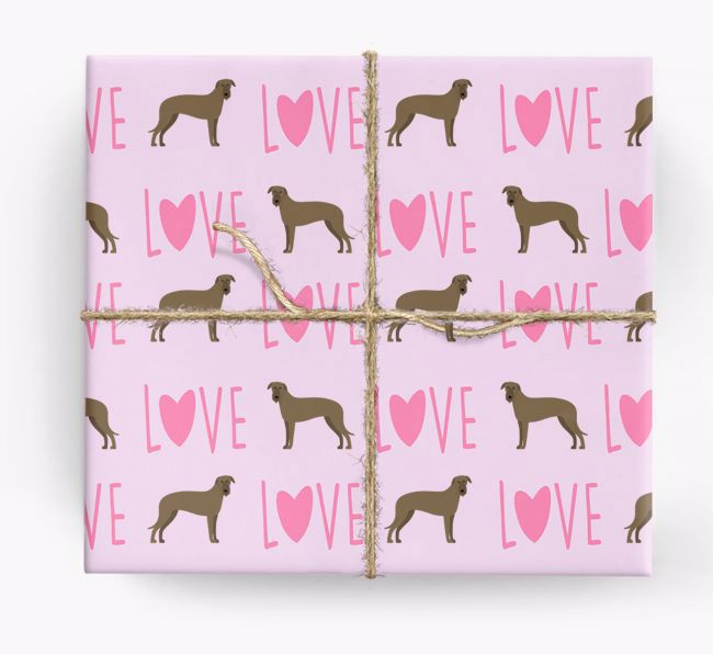 'Love' - Personalized {breedFullName} Wrapping Paper