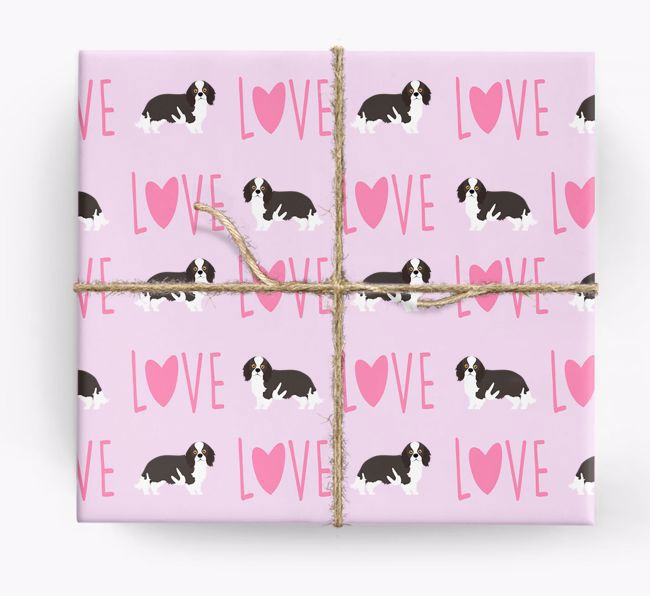 'Love' - Personalized {breedFullName} Wrapping Paper