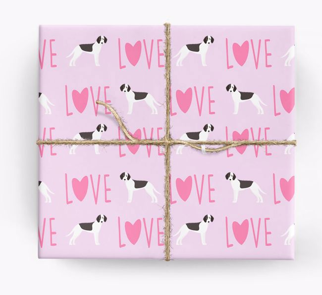 'Love' - Personalized {breedFullName} Wrapping Paper