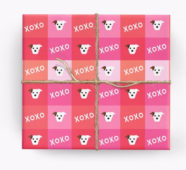 'XOXO' - Personalised {breedFullName} Wrapping Paper