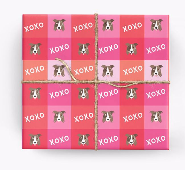 'XOXO' - Personalised {breedFullName} Wrapping Paper