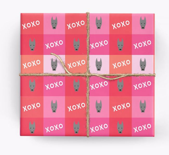 'XOXO' - Personalised {breedFullName} Wrapping Paper