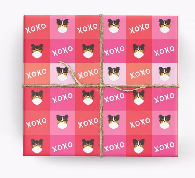 'XOXO' - Personalised {breedFullName} Wrapping Paper