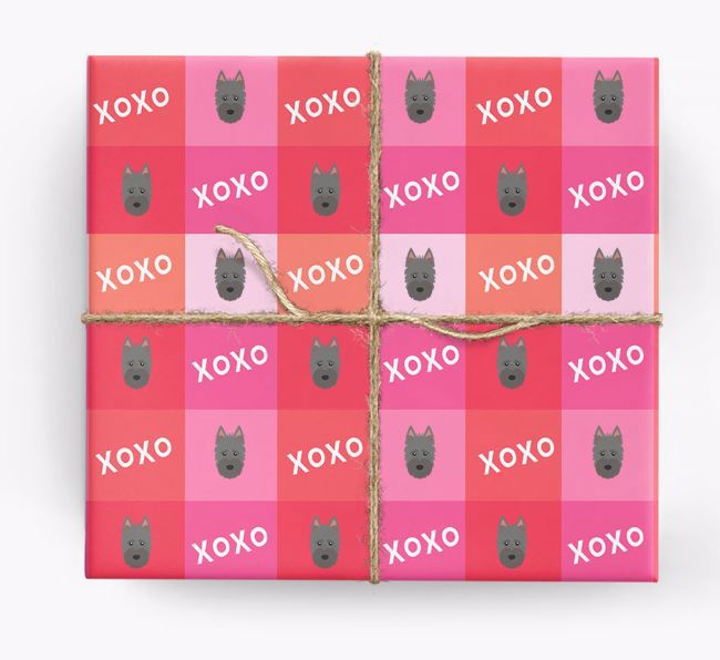 'XOXO' - Personalised {breedFullName} Wrapping Paper