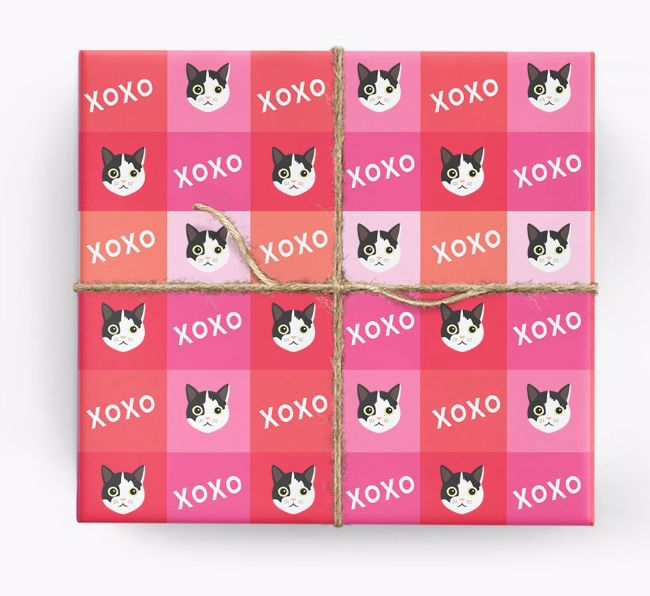 'XOXO' - Personalised {breedFullName} Wrapping Paper 