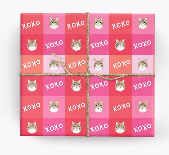 'XOXO' - Personalised {breedFullName} Wrapping Paper 