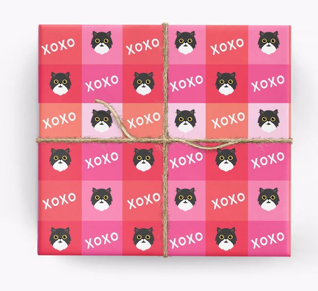 'XOXO' - Personalised {breedFullName} Wrapping Paper 