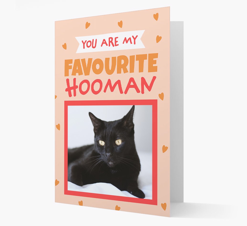 'Favourite Hooman' - Personalized {breedCommonName} Card - Front