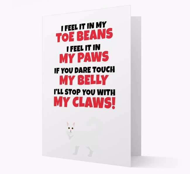 'I feel it in my...' - Personalized {breedCommonName} Card