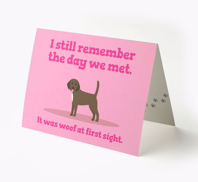 'The Day We Met' - Personalized {breedFullName} Card