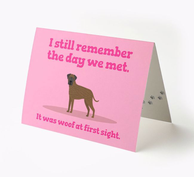 'The Day We Met' - Personalized {breedFullName} Card