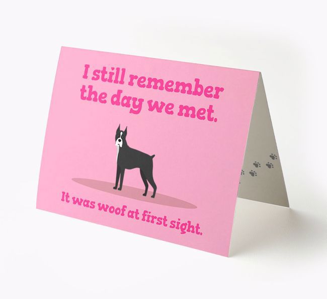 'The Day We Met' - Personalized {breedFullName} Card