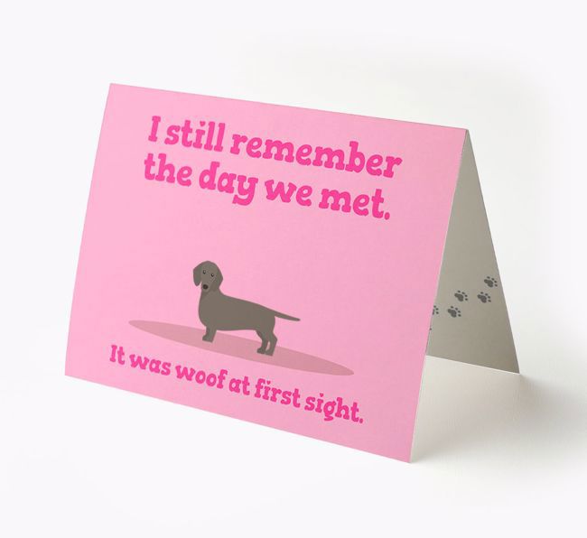 'The Day We Met' - Personalised {breedFullName} Card