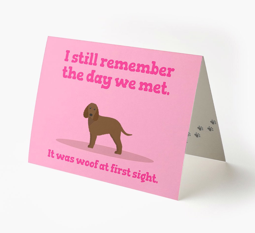 'The Day We Met' - Personalised {breedFullName} Card- front