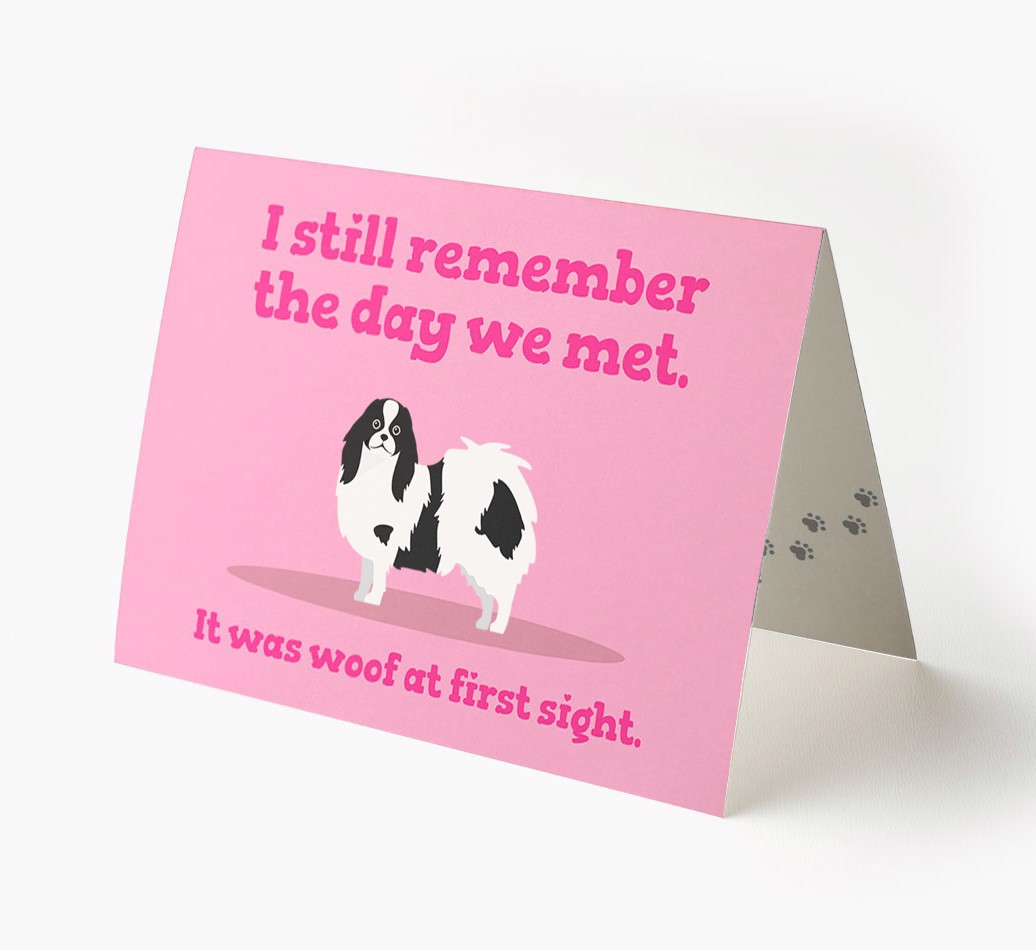 'The Day We Met' - Personalised {breedFullName} Card- front