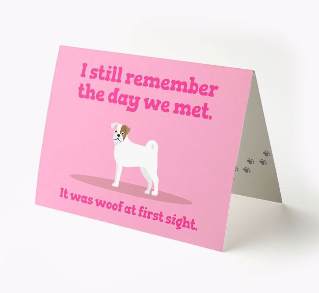 'The Day We Met' - Personalized {breedFullName} Card