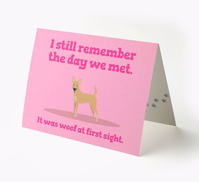 'The Day We Met' - Personalised {breedFullName} Card