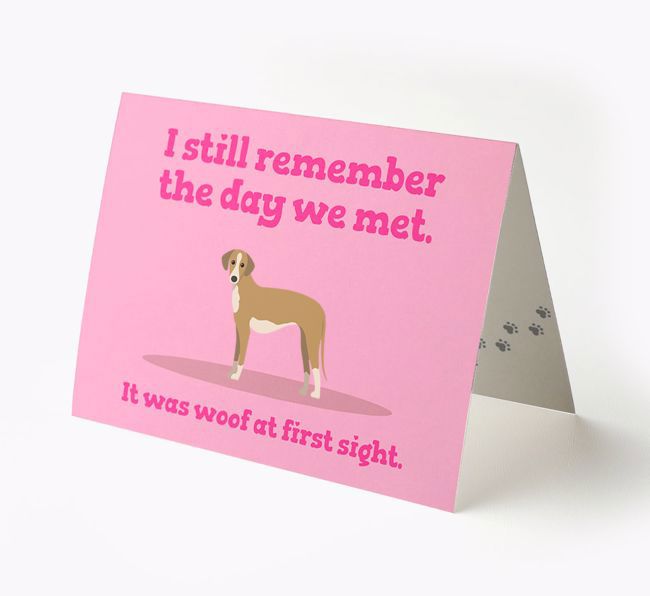 'The Day We Met' - Personalized {breedFullName} Card