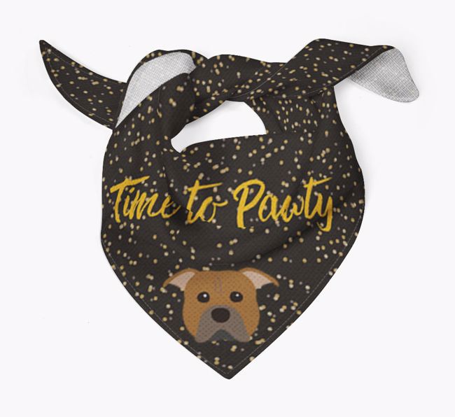 'Time to Pawty' {breedCommonName} Bandana