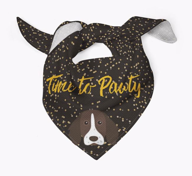 'Time to Pawty' {breedCommonName} Bandana