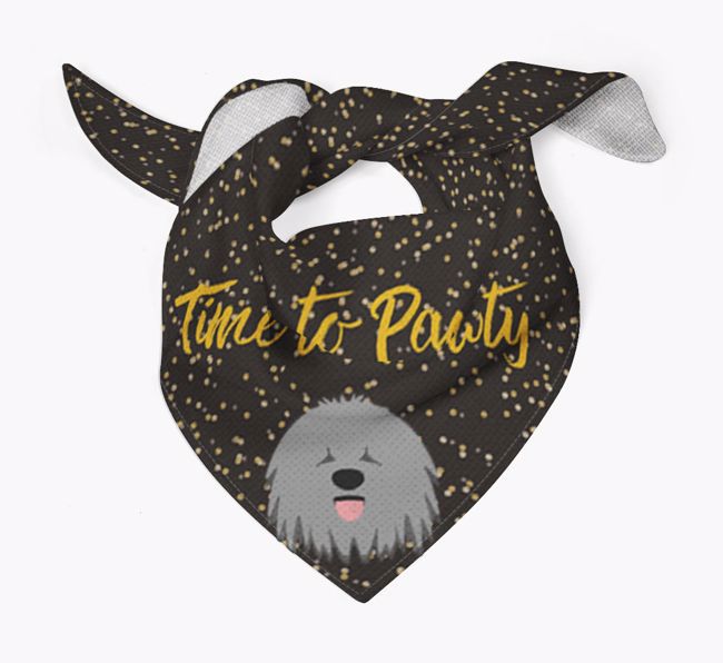 'Time to Pawty' {breedCommonName} Bandana