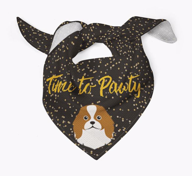 'Time to Pawty' {breedCommonName} Bandana