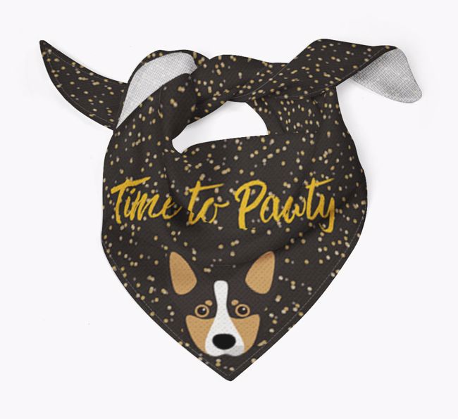 'Time to Pawty' {breedCommonName} Bandana