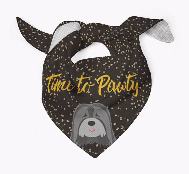 'Time to Pawty' {breedCommonName} Bandana