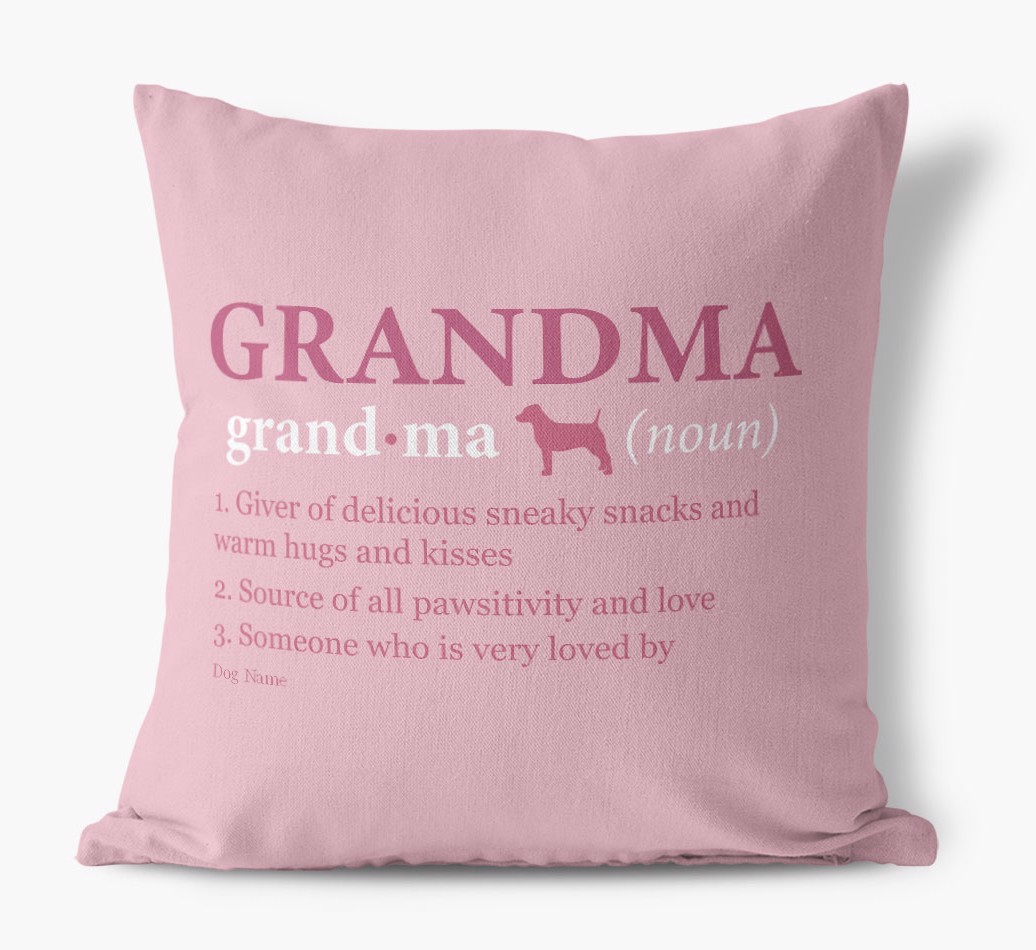 'Definition of Grandma' - Personalised Canvas Cushion