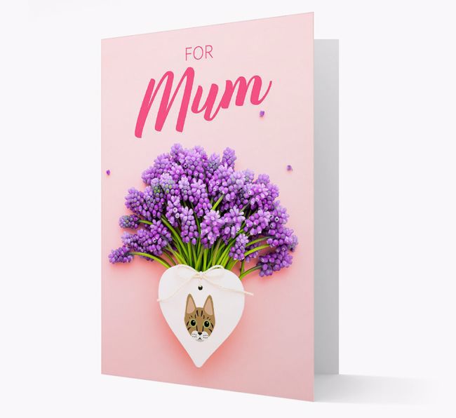 Lavender Heart - Personalised {breedCommonName} Card