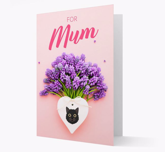 Lavender Heart - Personalised {breedCommonName} Card