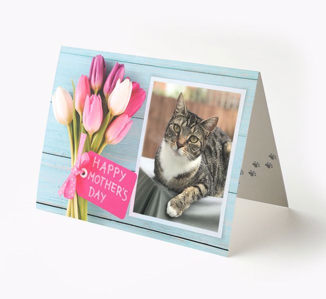 Happy Mother's Day Tulips - Personalized {breedFullName} Card