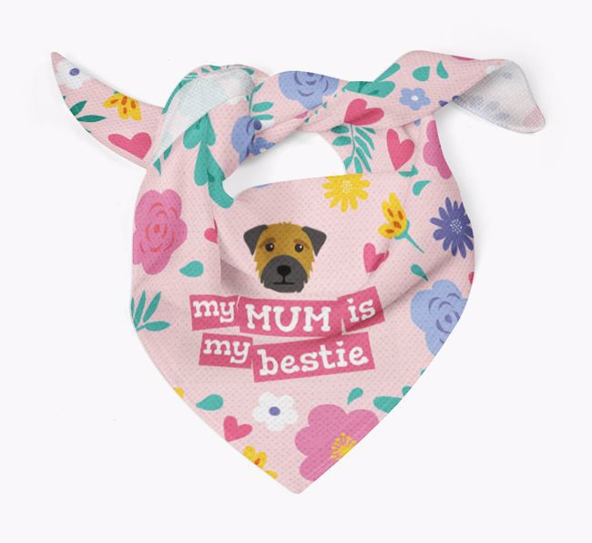 'Mum is my bestie' - Personalised {breedFullName} Bandana